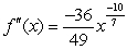 <strong>Find the second derivative of the function .</strong> A) B) C) D) E)