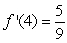 <strong>Evaluate the derivative of the function at the given point. , </strong> A) B) C) D) E)