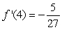 <strong>Evaluate the derivative of the function at the given point. , </strong> A) B) C) D) E)