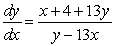 <strong>Find dy/dx by implicit differentiation. </strong> A) B) C) D) E)