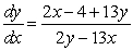 <strong>Find dy/dx by implicit differentiation. </strong> A) B) C) D) E)