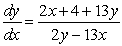 <strong>Find dy/dx by implicit differentiation. </strong> A) B) C) D) E)