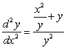 <strong>Find d<sup>2</sup>y/dx<sup>2</sup> in terms of x and y. </strong> A) B) C) D) E)