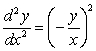 <strong>Find d<sup>2</sup>y/dx<sup>2</sup> in terms of x and y. </strong> A) B) C) D) E)