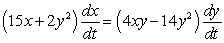 <strong>Differentiate with respect to t (x and y are functions of t).</strong> A) B) C) D) E)