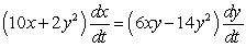 <strong>Differentiate with respect to t (x and y are functions of t).</strong> A) B) C) D) E)