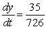 <strong>A point is moving along the graph of the function such that dx/dt = 5 centimeters per second.Find dy/dt when .</strong> A) B) C) D) E)