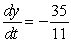 <strong>A point is moving along the graph of the function such that dx/dt = 5 centimeters per second.Find dy/dt when .</strong> A) B) C) D) E)