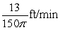 <strong>A conical tank (with vertex down) is 20 feet across the top and 26 feet deep. If water is flowing into the tank at a rate of 16 cubic feet per minute, find the rate of change of the depth of the water when the water is 12 feet deep.</strong> A) B) C) D) E)