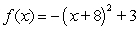 <strong>Write the quadratic function, , in standard form.</strong> A) B) C) D) E)