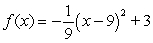 <strong>Write the quadratic function, , in standard form.</strong> A) B) C) D) E)