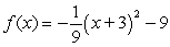 <strong>Write the quadratic function, , in standard form.</strong> A) B) C) D) E)