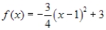 <strong>Find the standard form of the quadratic function shown below: </strong> A) B) C) D) E)