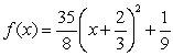 <strong>Write the standard form of the equation of the parabola that has a vertex at and passes through the point .</strong> A) B) C) D) E)