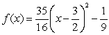 <strong>Write the standard form of the equation of the parabola that has a vertex at and passes through the point .</strong> A) B) C) D) E)