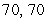 <strong>Find two positive real numbers whose product is a maximum and whose sum is .</strong> A) B) C) D) E)58, 82