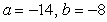 <strong>Find real numbers a and b such that the equation is true.</strong> A) B) C) D) E)