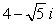 <strong>Write the complex conjugate of the complex number .</strong> A) B) C) D) E)