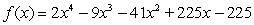 <strong>Find all the rational zeros of the function .</strong> A) B) C) D) E)