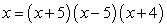 <strong>Write as a product of linear factors.</strong> A) B) C) D) E)