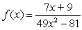 <strong>Consider the function . Find the function's domain and identify any horizontal and vertical asymptotes.</strong> A)domain: all real numbers x except for and ; vertical asymptote: ; horizontal asymptote: B)domain: all real numbers x except for ; vertical asymptote: ; horizontal asymptote: C)domain: all real numbers x except for ; vertical asymptotes: and ; horizontal asymptote: none D)domain: all real numbers x except for and ; vertical asymptotes: and ; horizontal asymptote: E)domain: all real numbers x except for and ; vertical asymptote: ; horizontal asymptote: none