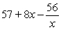 <strong>Find the difference quotient and simplify your answer.f (x) = 8x<sup>2</sup> - 7x, , h <font face=symbol></font> 0</strong> A)1 + h B) C) D)-7 + 8h E)57 + 8h
