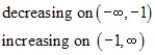 <strong>Determine the intervals over which the function is increasing, decreasing, or constant. </strong> A) B) C) D) E)