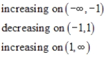 <strong>Use a graphing utility to graph the function and visually determine the intervals over which the function is increasing, decreasing, or constant. </strong> A) B) C) D) E)