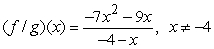 <strong>Find ( f <font face=symbol></font> g )(x). </strong> A) B) C) D) E)