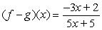 <strong>Find ( f <font face=symbol></font> g )(x). </strong> A) B) C) D) E)