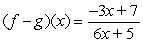 <strong>Find ( f <font face=symbol></font> g )(x). </strong> A) B) C) D) E)