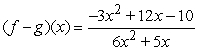 <strong>Find ( f <font face=symbol></font> g )(x). </strong> A) B) C) D) E)