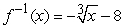 <strong>Find the inverse function of f. </strong> A) B) C) D) E)