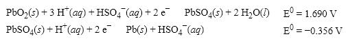 <strong>What is the cell potential (E <sup> 0 </sup>)for a galvanic cell formed from the following two half- reactions? </strong> A)+1.334 V B)− 2.046 V C)+2.046 V D)+2.758 V