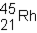 <strong>A neutral isotope of an element contains 21 electrons and 24 neutrons. What is the following representation for this nucleus?</strong> A) B) C) D)