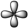 <strong>Which of the following is a representation of a p orbital?</strong> A) B) C) D)