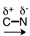 <strong>Which of the following correctly represents the polarity of the bond?</strong> A) B) C) D)