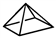 <strong>Consider the following geometric shapes. Which one is a tetrahedral?</strong> A) B) C) D)