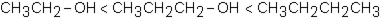 <strong>Which of the following correctly arranges the given compounds in order of increasing boiling point (lowest to highest)?</strong> A) B) C) D)