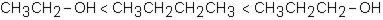 <strong>Which of the following correctly arranges the given compounds in order of increasing boiling point (lowest to highest)?</strong> A) B) C) D)