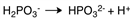 <strong>The dissociation reaction for the weak acid, H<sub>2</sub>PO<sub>3</sub><sup>-</sup> would be which of the following?</strong> A) B) C) D)
