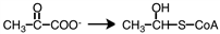 <strong>Which of the following reactions represents a step in the metabolism of pyruvate that occurs under aerobic conditions?</strong> A) B) C) D)
