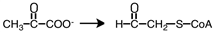 <strong>Which of the following reactions represents a step in the metabolism of pyruvate that occurs under aerobic conditions?</strong> A) B) C) D)