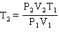 <strong>Starting from the Combined Gas Law Equation given below, how is this equation rearranged to solve for T<sub>2</sub> ? Combined Gas Law Equation</strong> A) B) C) D) E)
