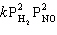<strong>The following table of data was obtained for the gas phase reaction: What is the rate law?</strong> A) Rate = B) Rate = C) Rate = D) Rate = E) Rate =