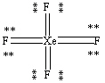 <strong>What is the correct Lewis structure for the molecule XeF<sub>4</sub>?</strong> A)   B)   C)   D)   E)   <div style=padding-top: 35px> 