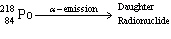 <strong>Polonium - 218 undergoes alpha emission. What is the daughter nuclide after polonium - 218 decays? </strong> A) <sup>214</sup><sub>86</sub>Rn B) <sup>222</sup><sub>88</sub>Ra C) <sup>214</sup><sub>82</sub>Pb D) <sup>218</sup><sub>85</sub>At E) <sup>218</sup><sub>83</sub>Bi