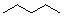 <strong>Which of the following line angle drawings is pentane ?</strong> A) B) C) D) E)