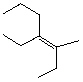 <strong>What is the IUPAC name and configuration for the following alkene? </strong> A) cis -Decene B) cis -4-Ethyl-5-Methyl-4-heptene C) trans -4-Ethyl-5-Methyl-4-heptene D) cis -4-Ethyl-3-Methyl-3-heptene E) trans -4-Ethyl-3-Methyl-3-heptene