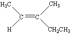 <strong>Which of the following is Trans -3-Methyl-2-pentene?</strong> A) B) C) D) E)
